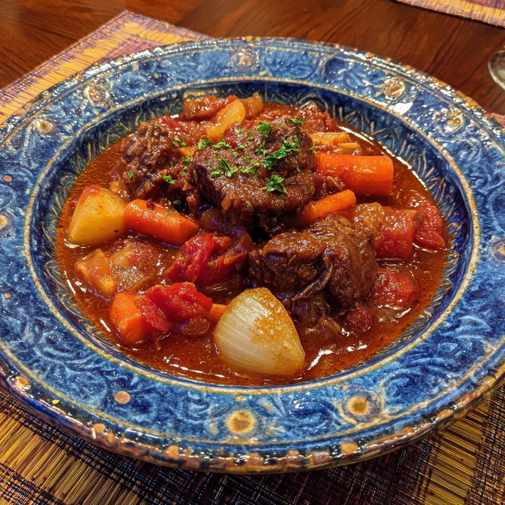 Crockpot Beef Chorizo Stew