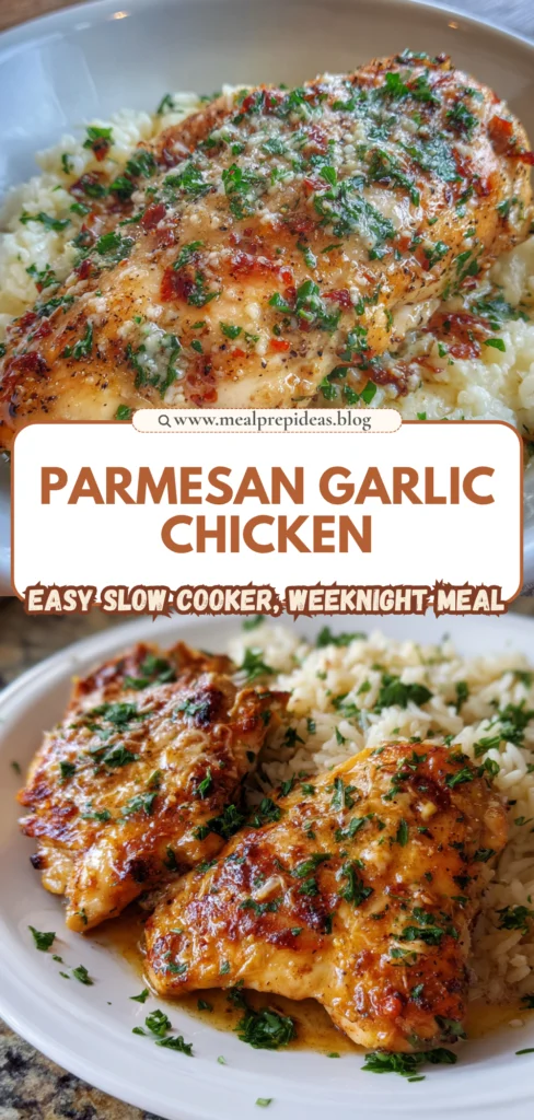 Crockpot Parmesan Garlic Chicken