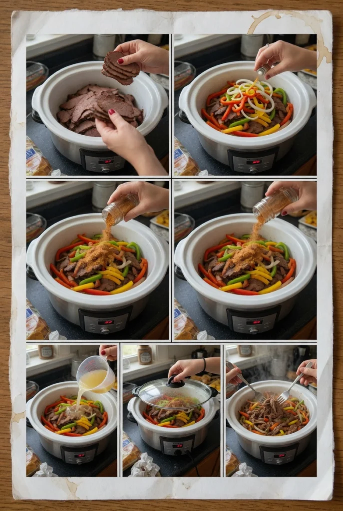 Crockpot Smoked Beef Fajitas