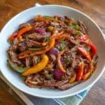 Crockpot Smoked Beef Fajitas