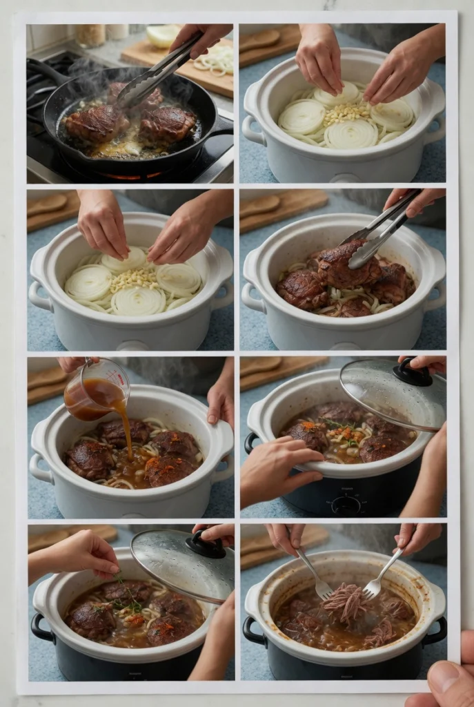Crockpot Smoked Beef Thighs