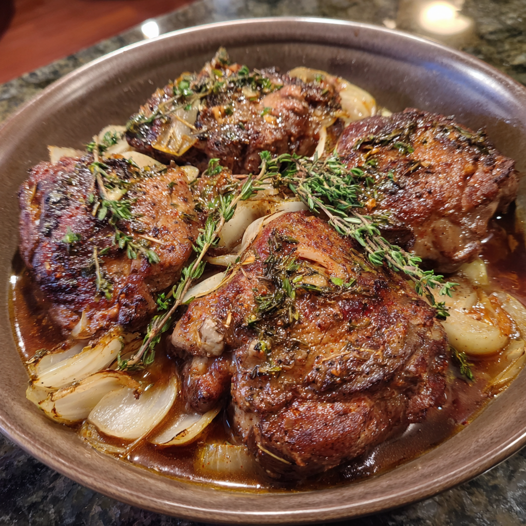 Crockpot Smoked Beef Thighs