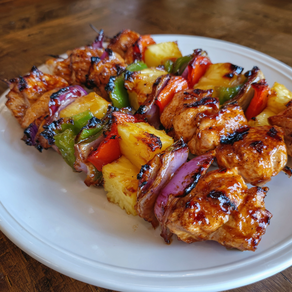 Grilled Pineapple Chicken Kabobs