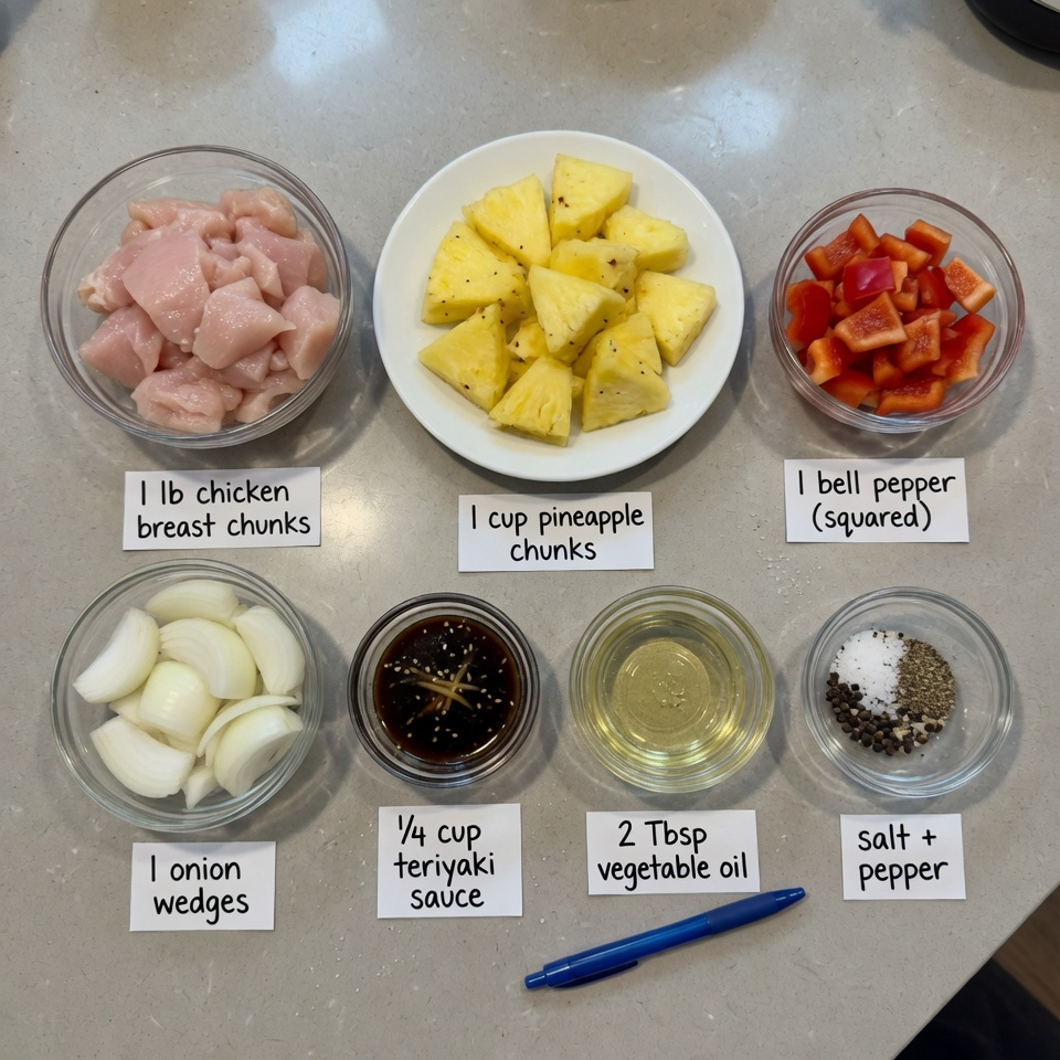 Grilled Pineapple Chicken Kabobs