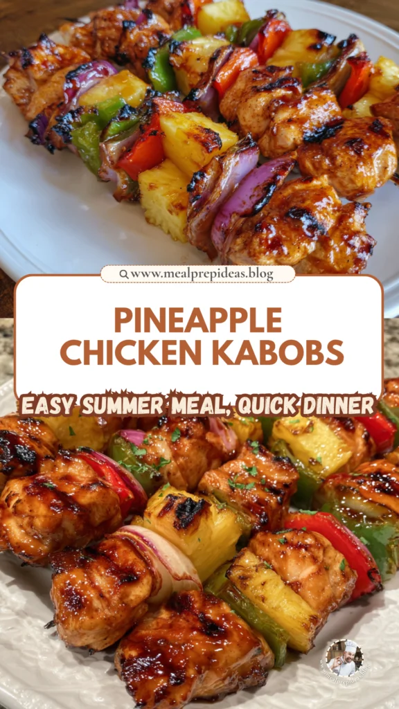 Grilled Pineapple Chicken Kabobs