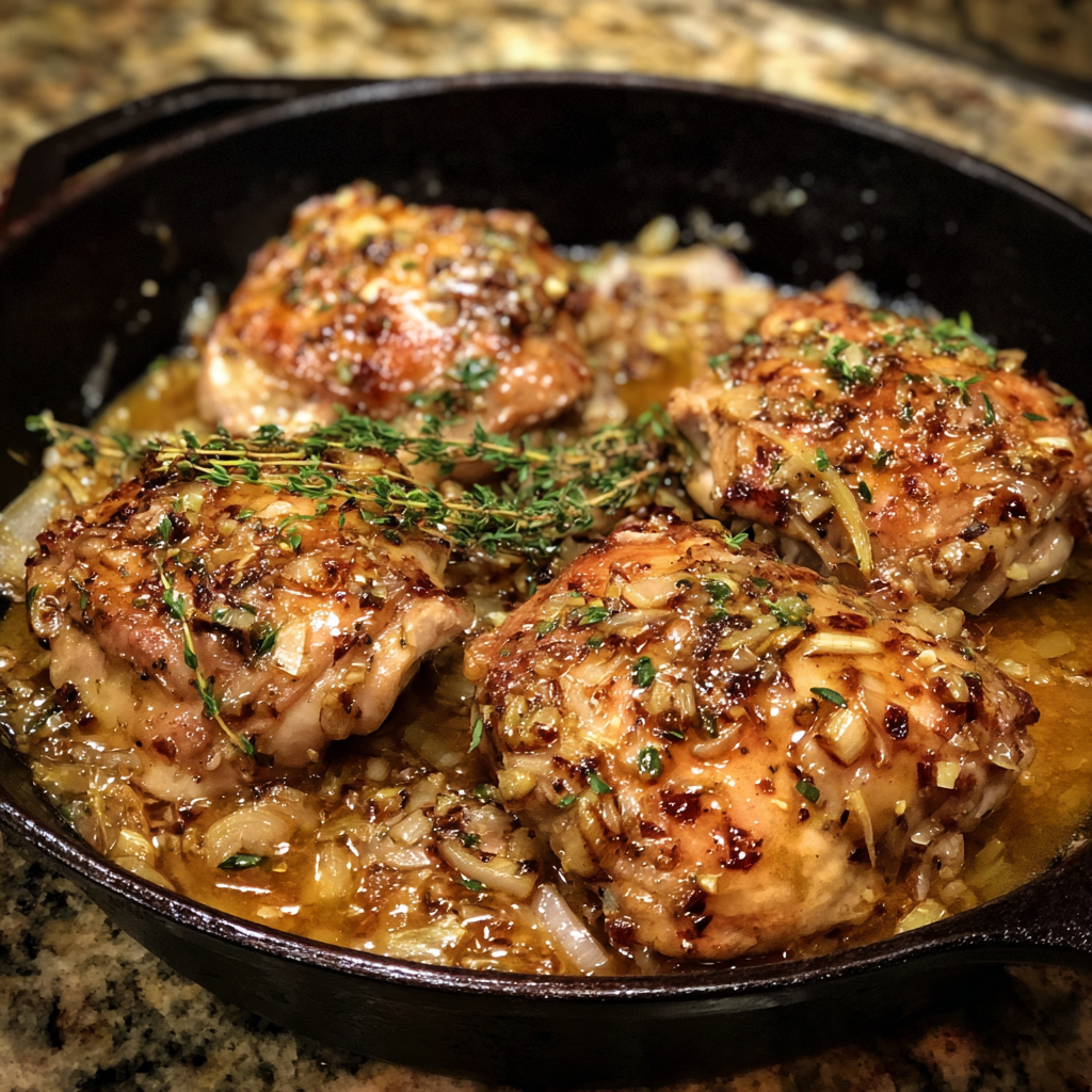 Honey Dijon Chicken Thighs