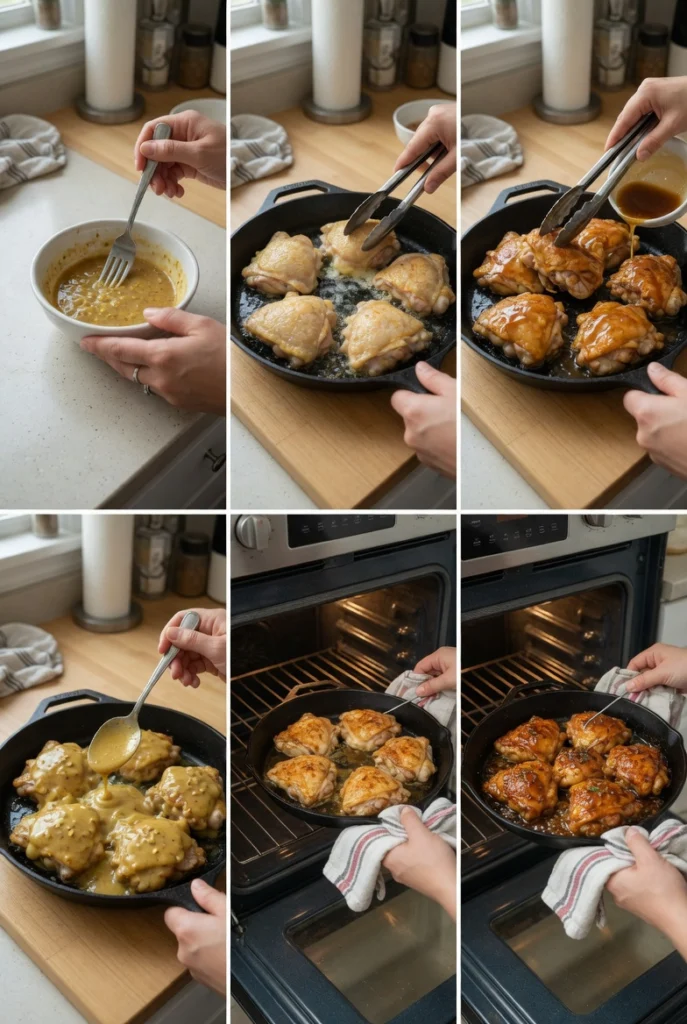 Honey Dijon Chicken Thighs