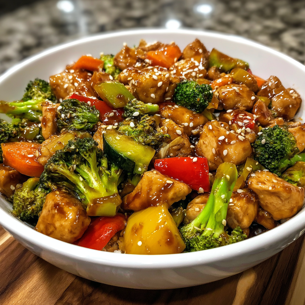 Honey Garlic Chicken Stir Fry