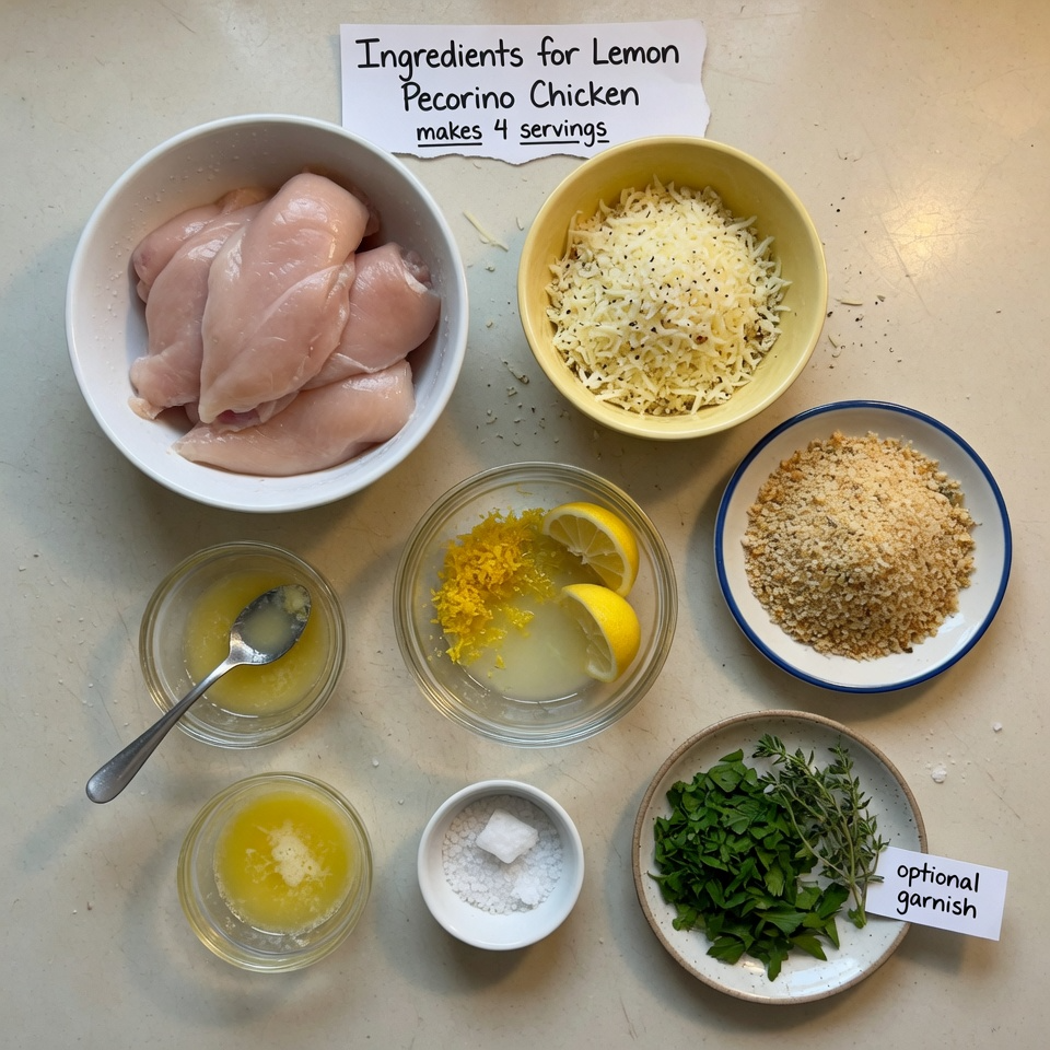 Lemon Pecorino Crusted Chicken