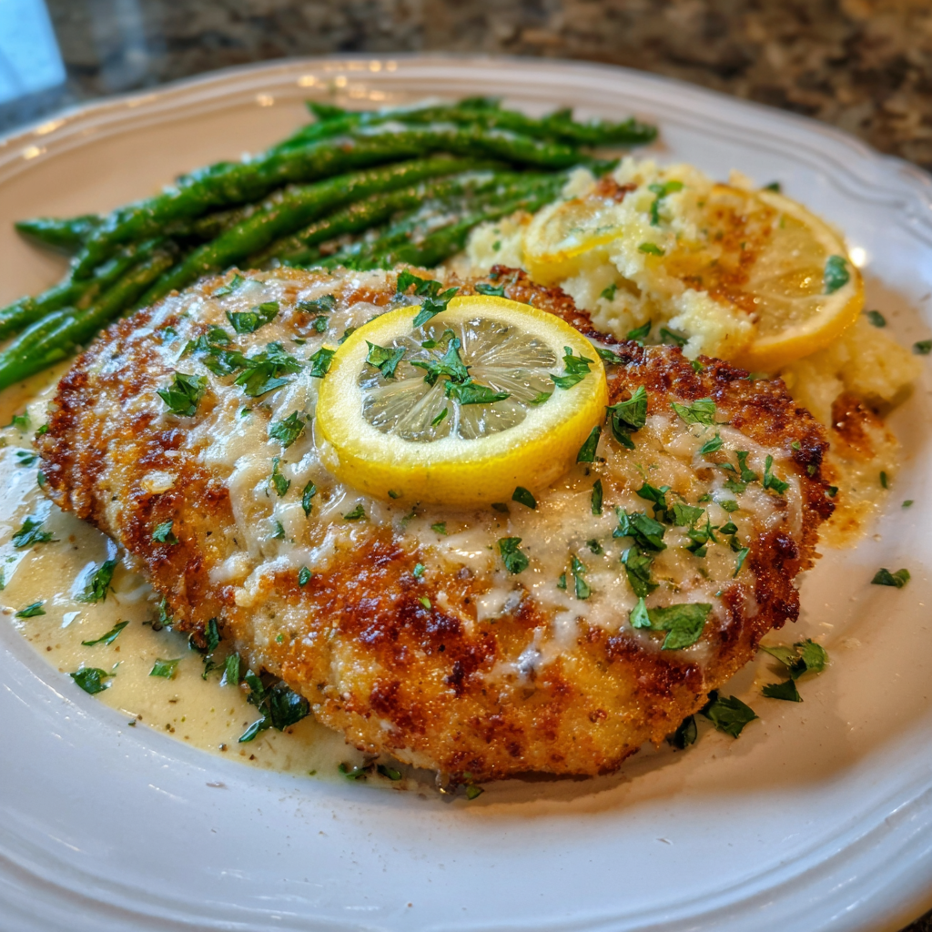 Lemon Pecorino Crusted Chicken