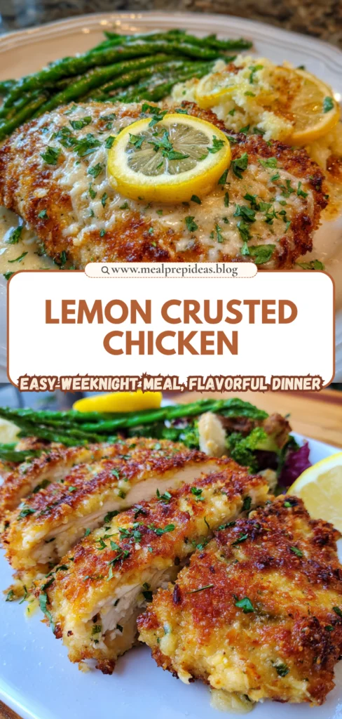 Lemon Pecorino Crusted Chicken