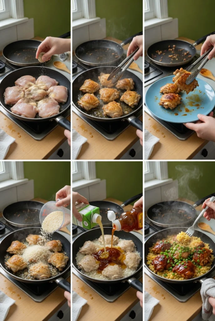 One-Pan Bold Honey BBQ Chicken Rice