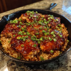 One-Pan Bold Honey BBQ Chicken Rice