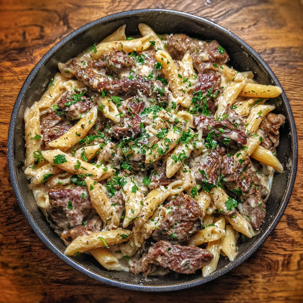 One-Pan Creamy Cowboy Butter Beef Pasta