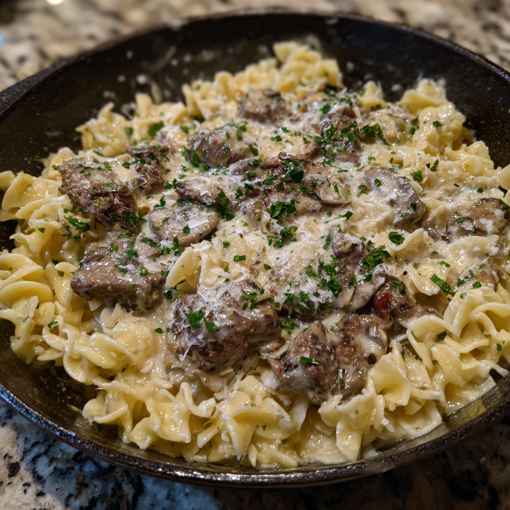 One-Pan Creamy Garlic Butter Beef