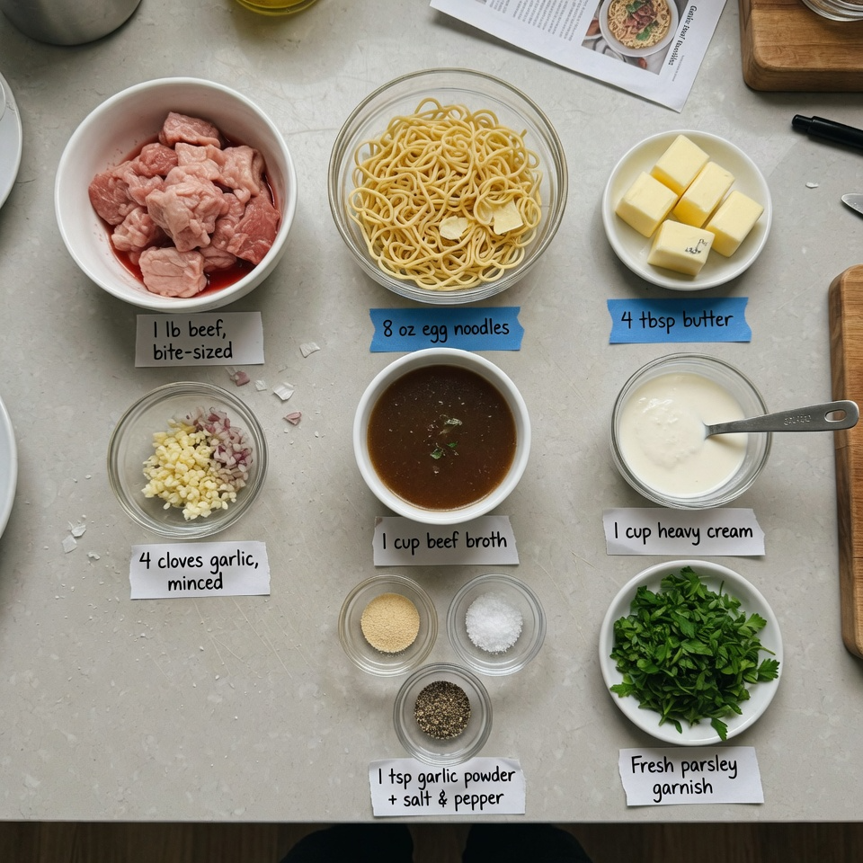 One-Pan Creamy Garlic Butter Beef