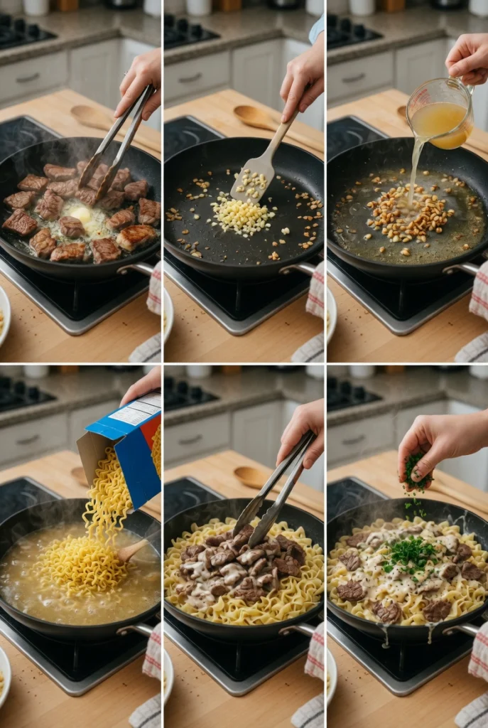 One-Pan Creamy Garlic Butter Beef