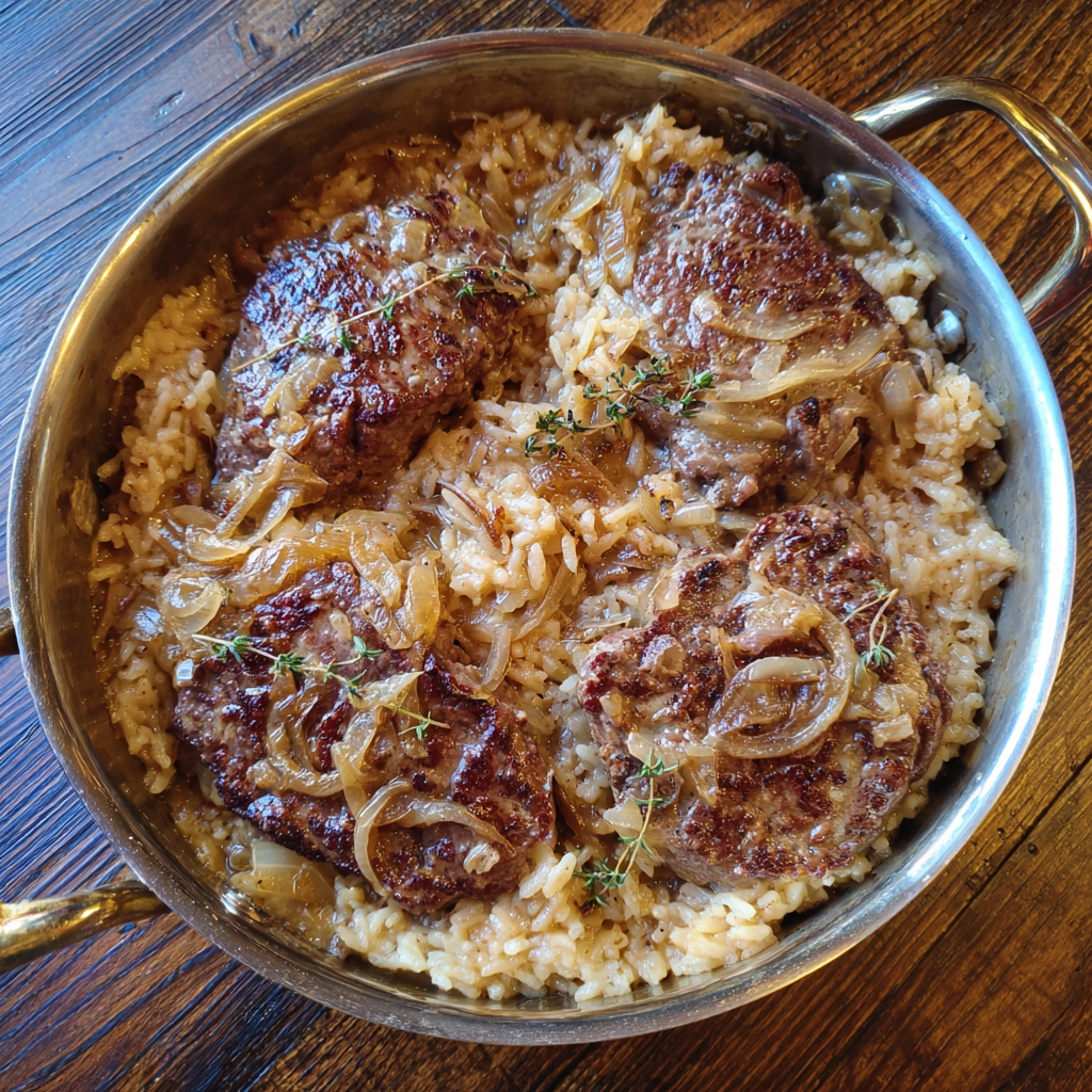 One-Pot French Onion Beef Dinner