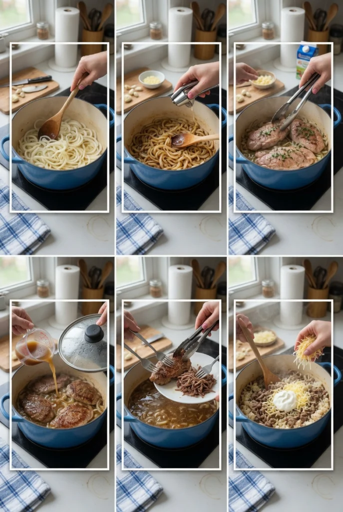One-Pot French Onion Beef Dinner