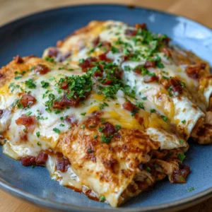 Queso Chicken Enchiladas