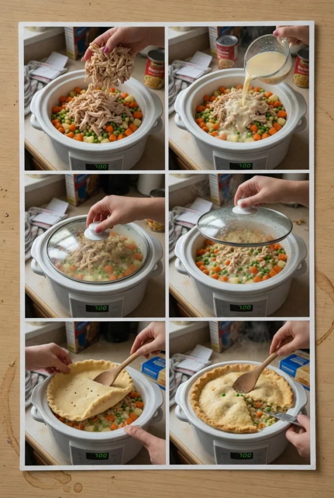 Slow Cooker Chicken Pot Pie