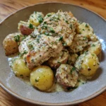 Slow Cooker Garlic Parmesan Chicken and Potatoes