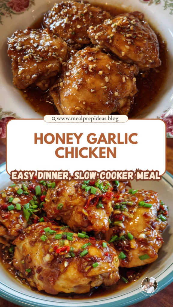Slow Cooker Honey Garlic Chicken