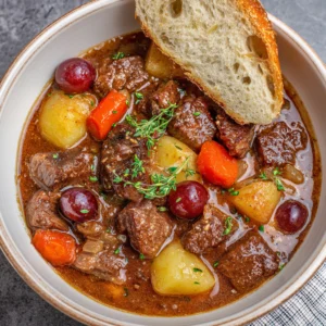 Smoked Beef and Grape Juice Stew