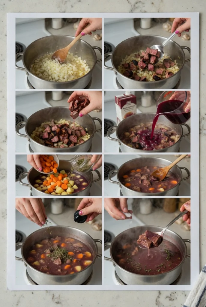 Smoked Beef and Grape Juice Stew