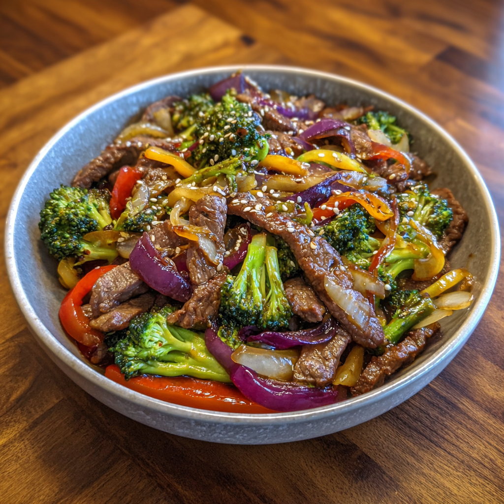 Smoked Beef and Vegetable Stir-Fry
