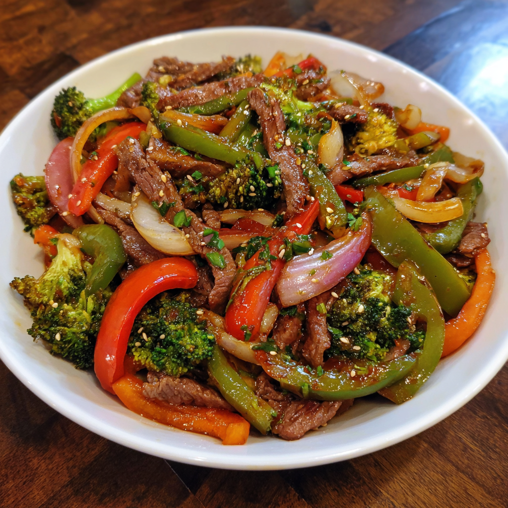 Smoked Beef and Vegetable Stir-Fry