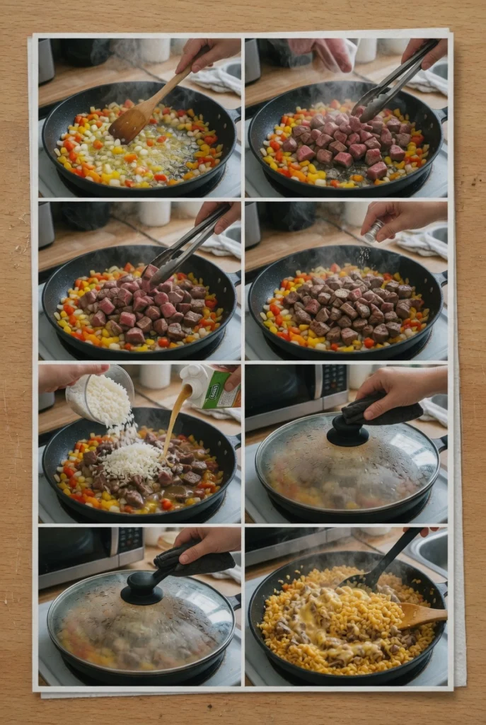 Steak Queso Rice