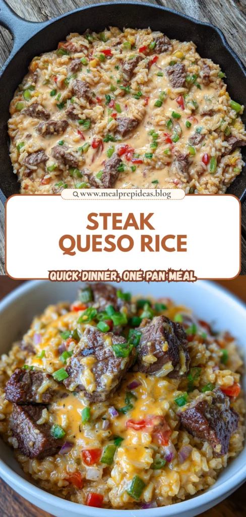 Steak Queso Rice