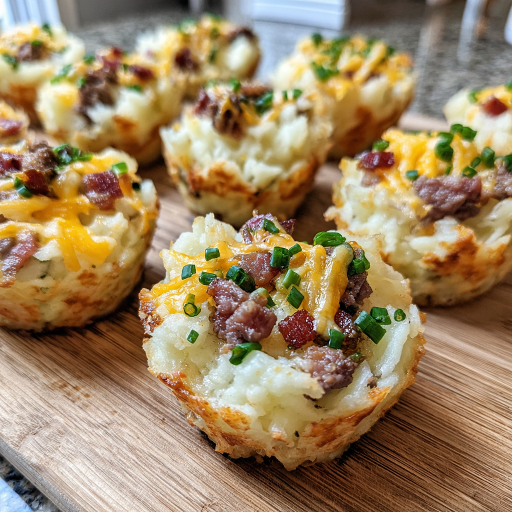 Stuffed Mashed Potato Nests