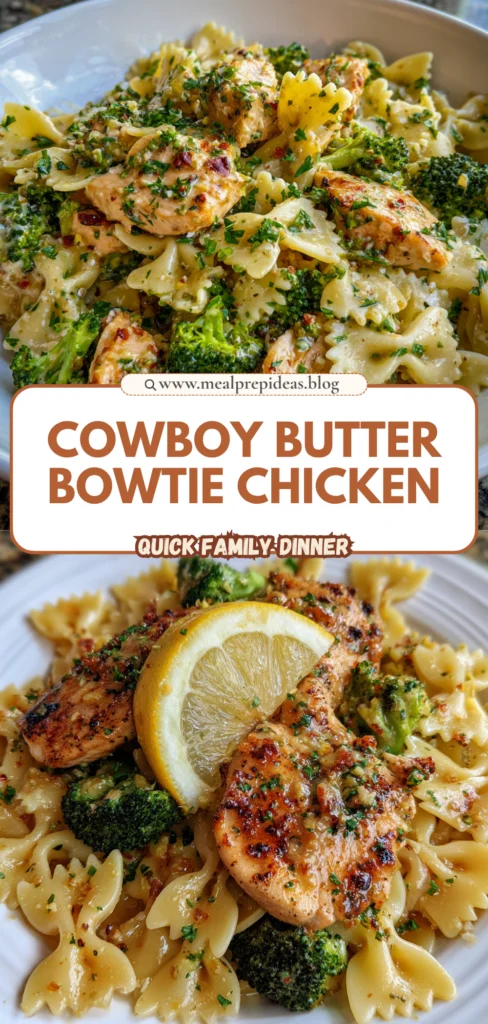 Zesty Cowboy Butter Lemon Bowtie Chicken & Broccoli Delight